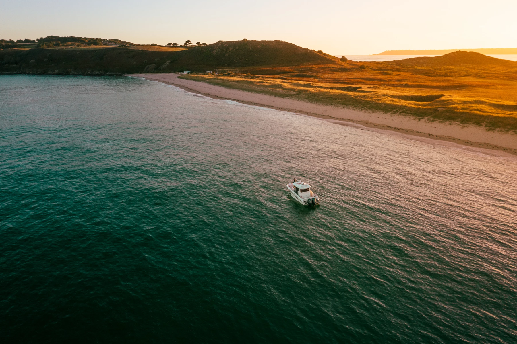 Colour photo of a boat in the water
