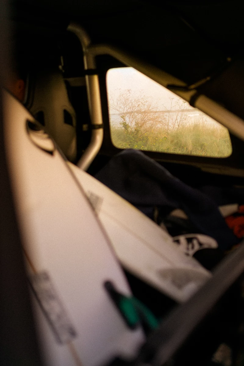 Colour photo of a close-up of a car's windshield